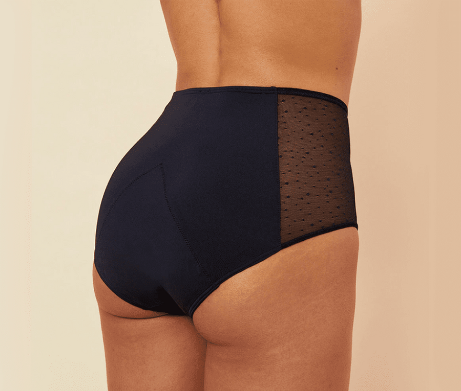 Culotte Taille Haute Stella noir fesses sisters republic