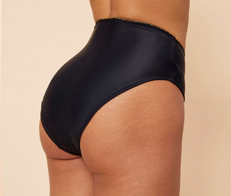 Bas de maillot Naïa noir fesses Sisters Republic FR