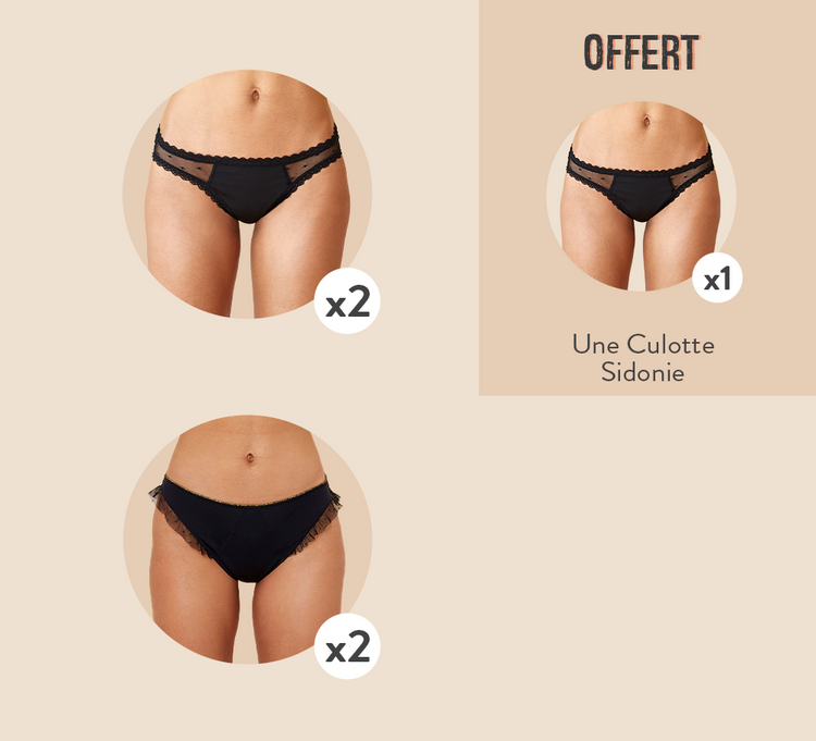 Sisters Republic FR La culotte menstruelle en tissus BIO efficace 12h sans fuite, ni odeur, ni sensation d'humidité. Élue "Victoire de la Beauté Top Innovation"