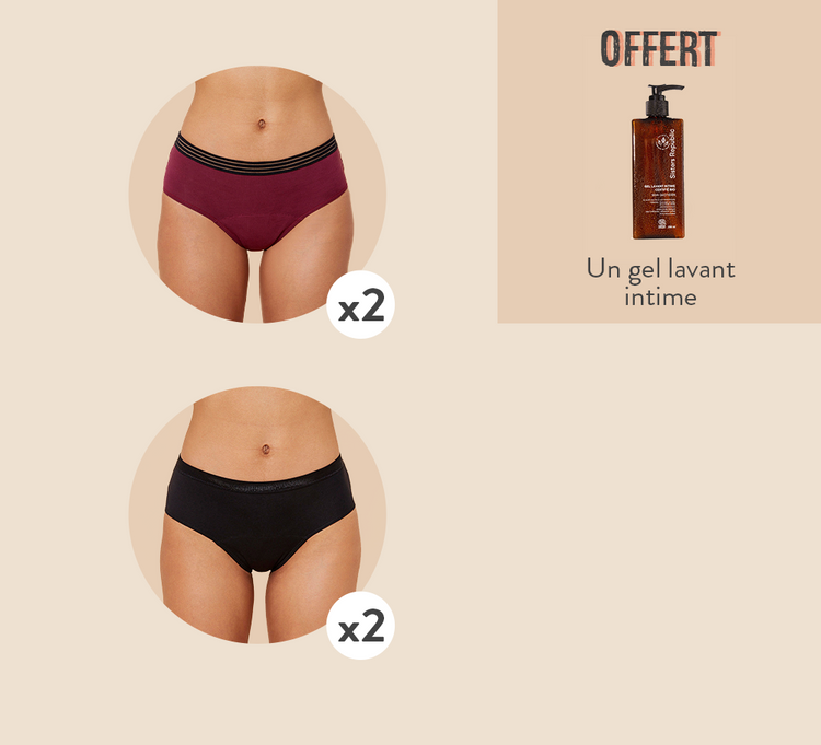 Sisters Republic FR La culotte menstruelle en tissus BIO efficace 12h sans fuite, ni odeur, ni sensation d'humidité. Élue "Victoire de la Beauté Top Innovation"