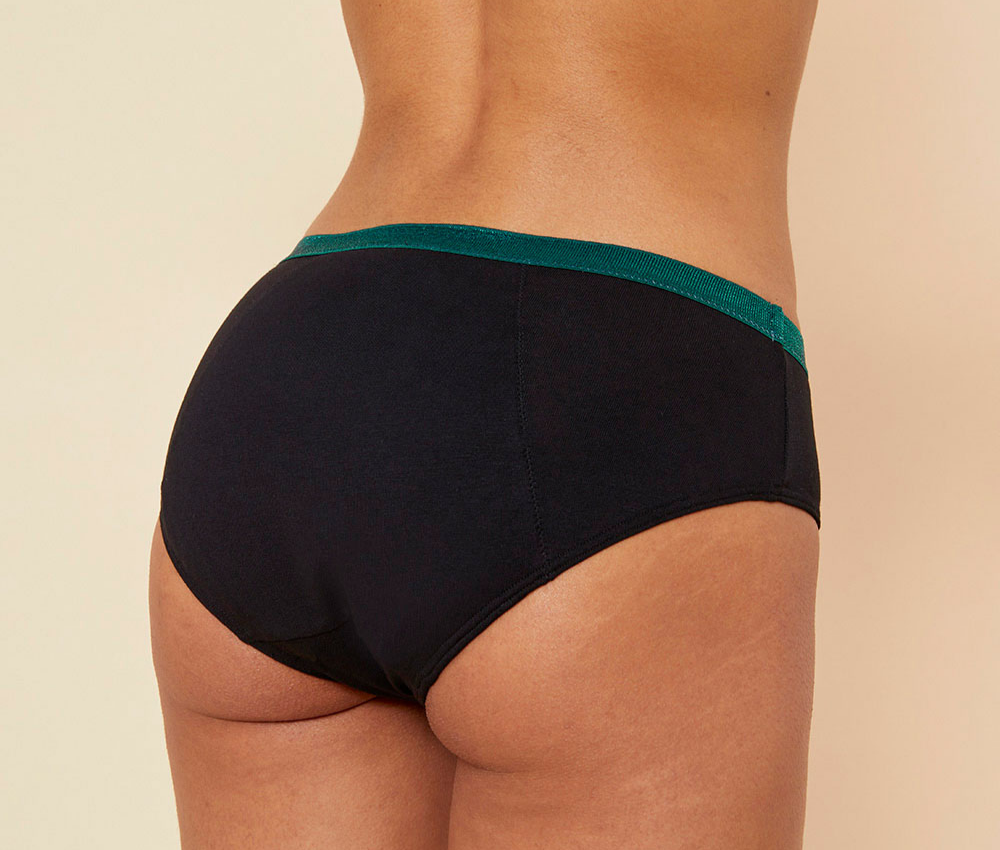 Shorty Chloe fesse noir vert Sisters Republic FR