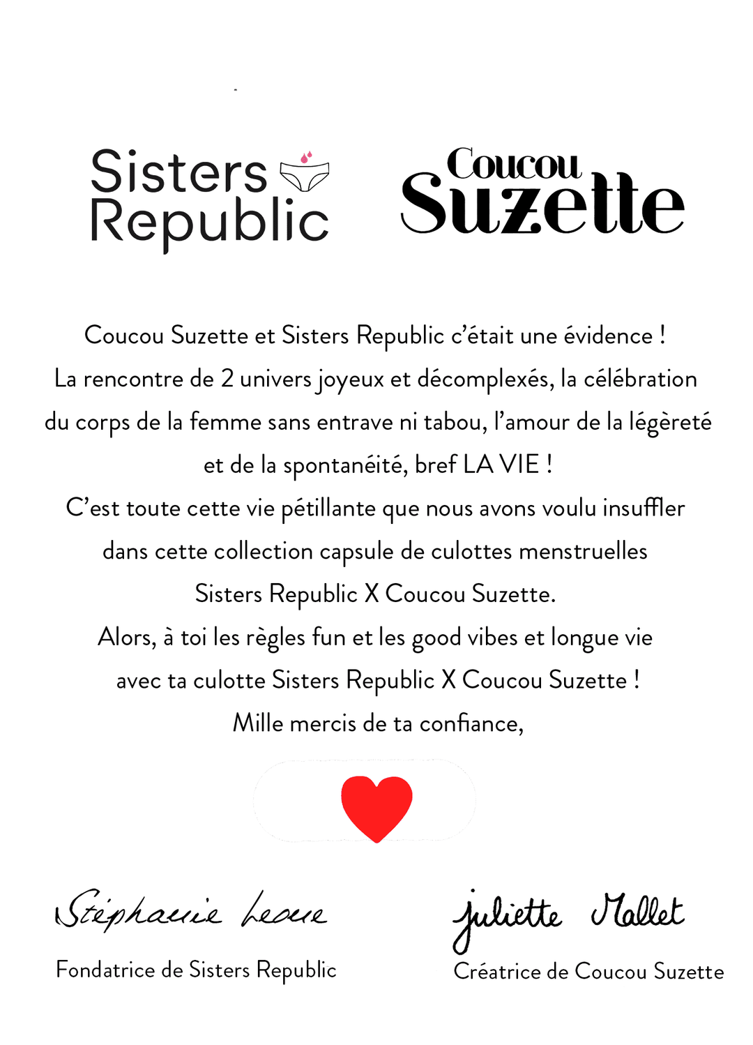 carte postal Coucou Suzette Sisters Republic FR